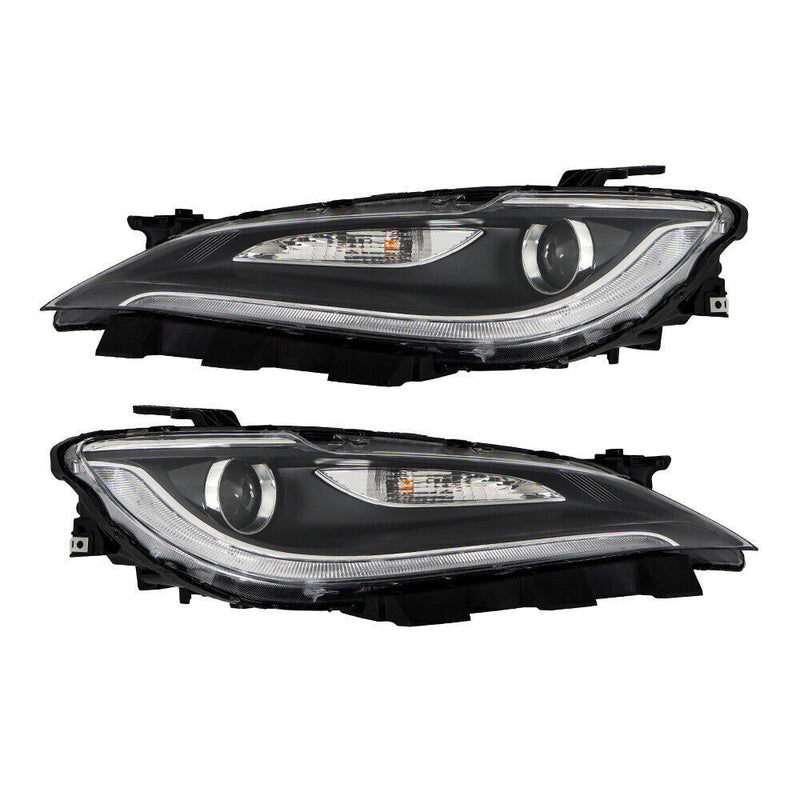 DURAFORCE Pair Headlight For 2016-2017 Chrysler 200 w/o LED DRL Halogen