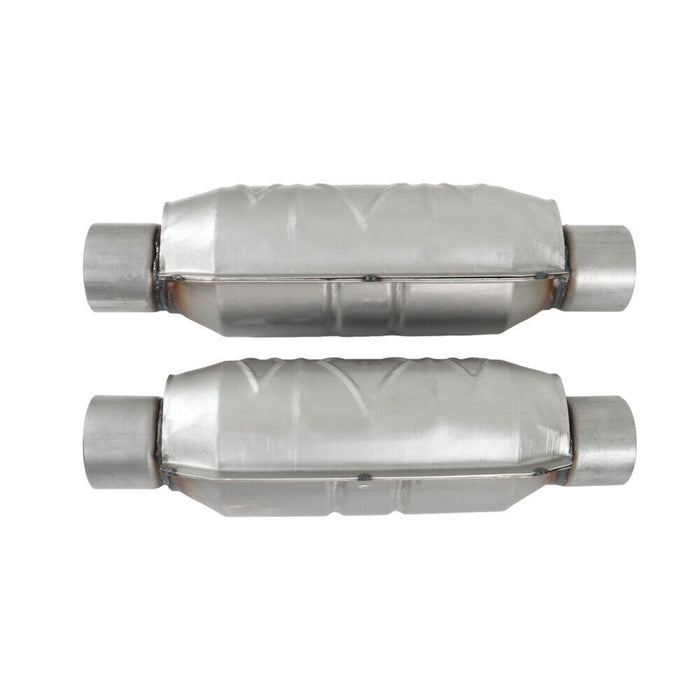DURAFORCE 2Pcs 2.5" Inlet & Outlet Catalytic Converter For Ford F150 4.6L 5.4L V8