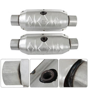 DURAFORCE 2Pcs 2.5" Inlet & Outlet Catalytic Converter For Ford F150 4.6L 5.4L V8