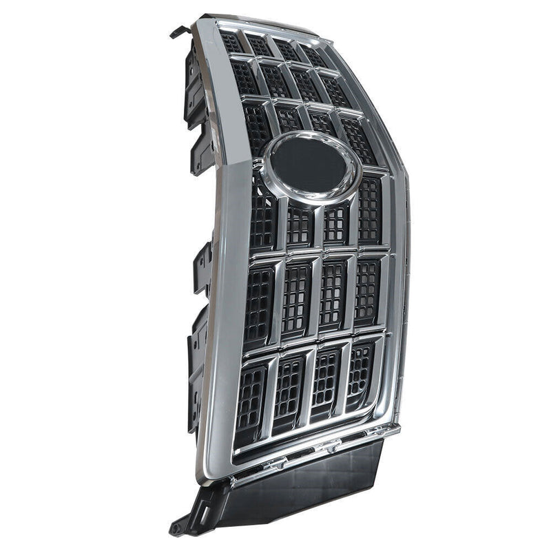 DURAFORCE Front Bumper Upper Grill For 2013-2015 Cadillac XTS Center Chrome＆Black