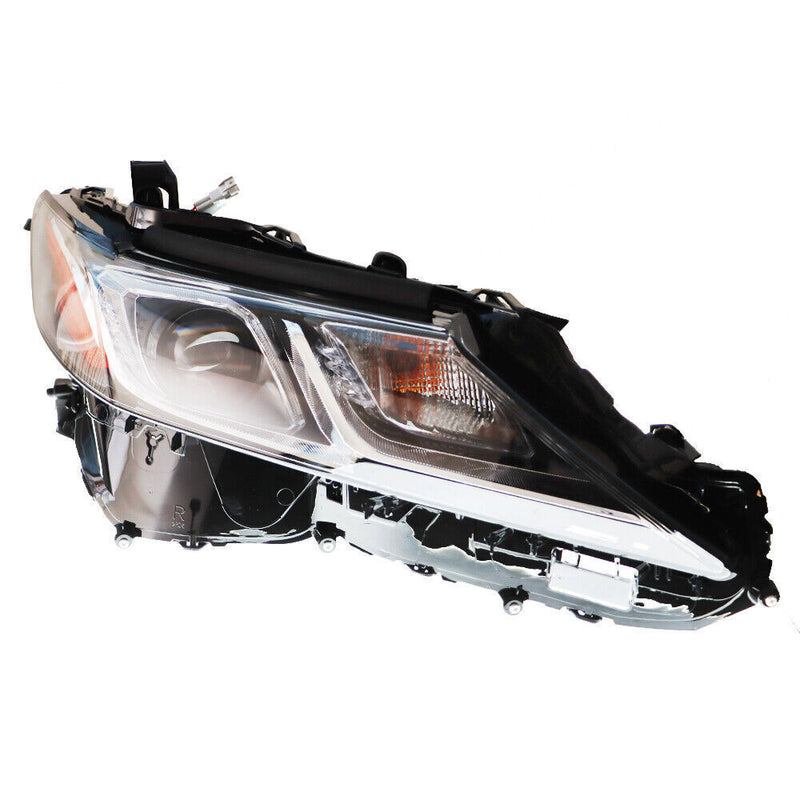 DURAFORCE Right Side Headlight For 2018-2022 Toyota Camry L LE SE Black Clear Lens