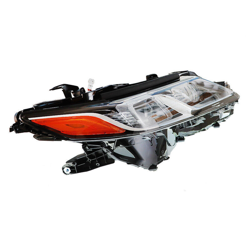 DURAFORCE Right Side Headlight For 2018-2022 Toyota Camry L LE SE Black Clear Lens