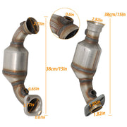 DURAFORCE Catalytic Converters Front LH & RH For 2002-2003 Jeep Liberty 3.7L V6