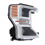 DURAFORCE Right Full LED Headlight For 2020-2022 Ford F250 SuperDuty Chrome Trim