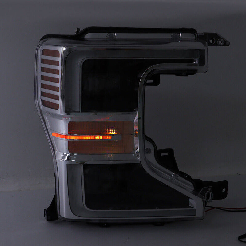 DURAFORCE Right Full LED Headlight For 2020-2022 Ford F250 SuperDuty Chrome Trim