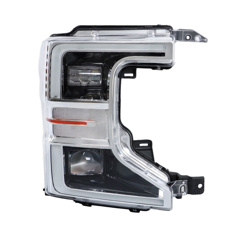 DURAFORCE Right Full LED Headlight For 2020-2022 Ford F250 SuperDuty Chrome Trim