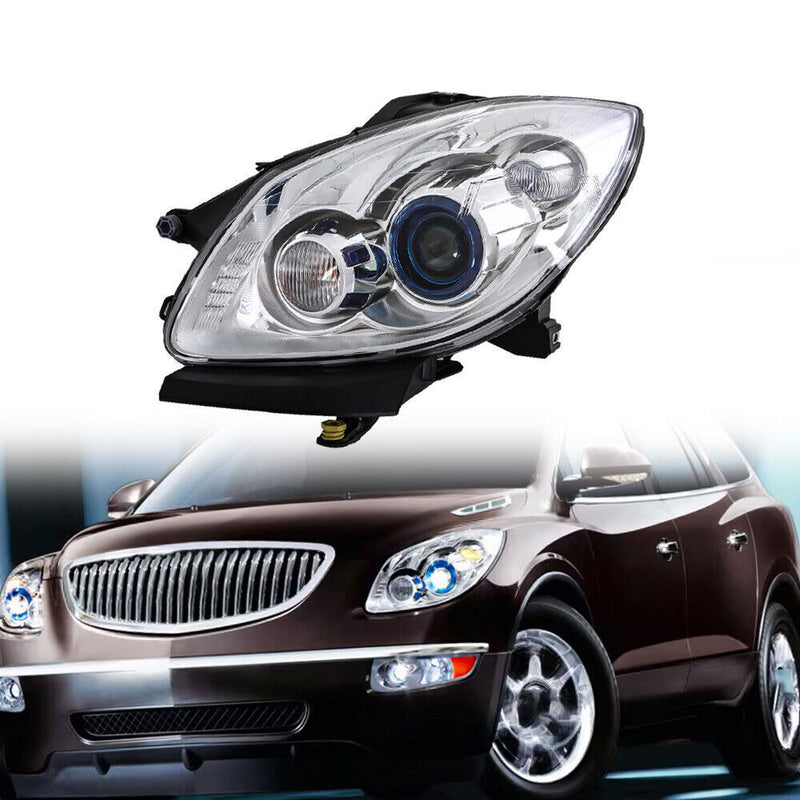 DURAFORCE Left Headlight For 2008-2012 Buick Enclave HID Assembly Driver Side Lens