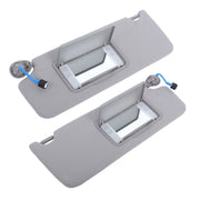 DURAFORCE Sun Visor Left Right Gray For 2017-2021 Honda Pilot W/Lights Mirror Pair