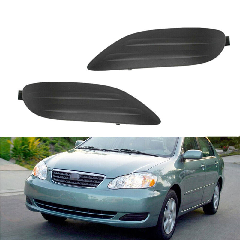 DURAFORCE Fog Lamp Light Cover W/o Hole For 2005-2008 Toyota Corolla Left & Right