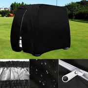 DURAFORCE Black Waterproof Golf Cart Storage Cover 4 Passenger For EZGO Yamaha