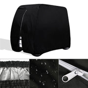 DURAFORCE Black Waterproof Golf Cart Storage Cover 4 Passenger For EZGO Yamaha