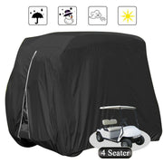 DURAFORCE Black Waterproof Golf Cart Storage Cover 4 Passenger For EZGO Yamaha