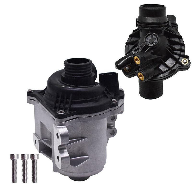 DURAFORCE Electric Engine Water Pump W/ Thermostat For BMW 740i X3 X5 X6