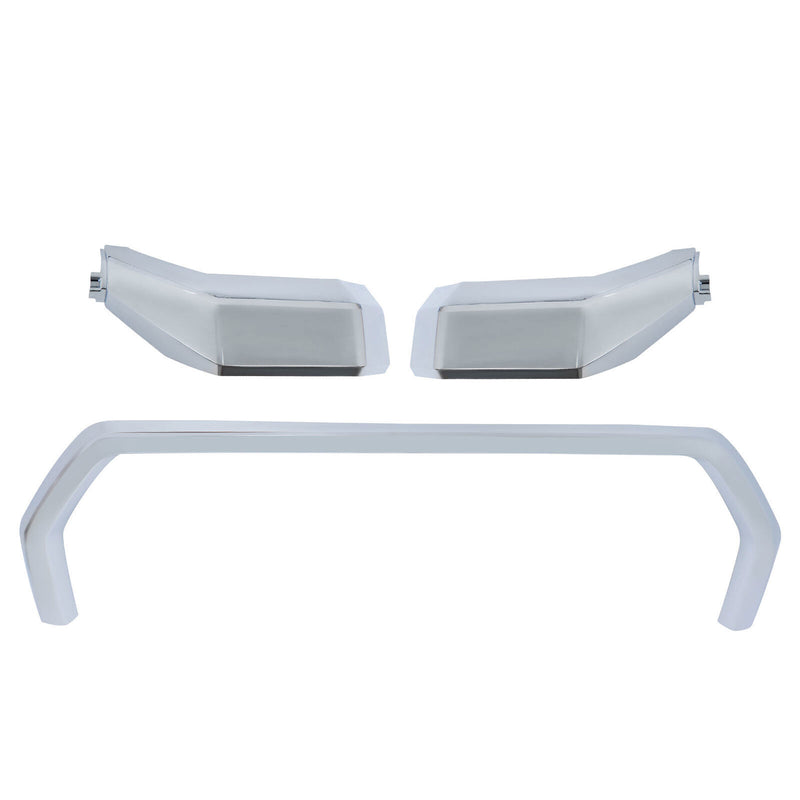 DURAFORCE Front Bumper Grille Trim Molding Surround For 22-24 Toyota Tundra Chrome