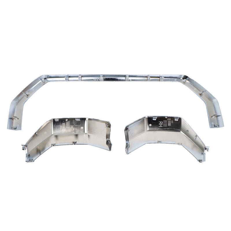 DURAFORCE Front Bumper Grille Trim Molding Surround For 22-24 Toyota Tundra Chrome