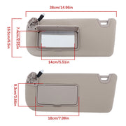DURAFORCE Sun Visor Left Driver Beige For 2019-24 Nissan Altima 964016CA3C W/Light