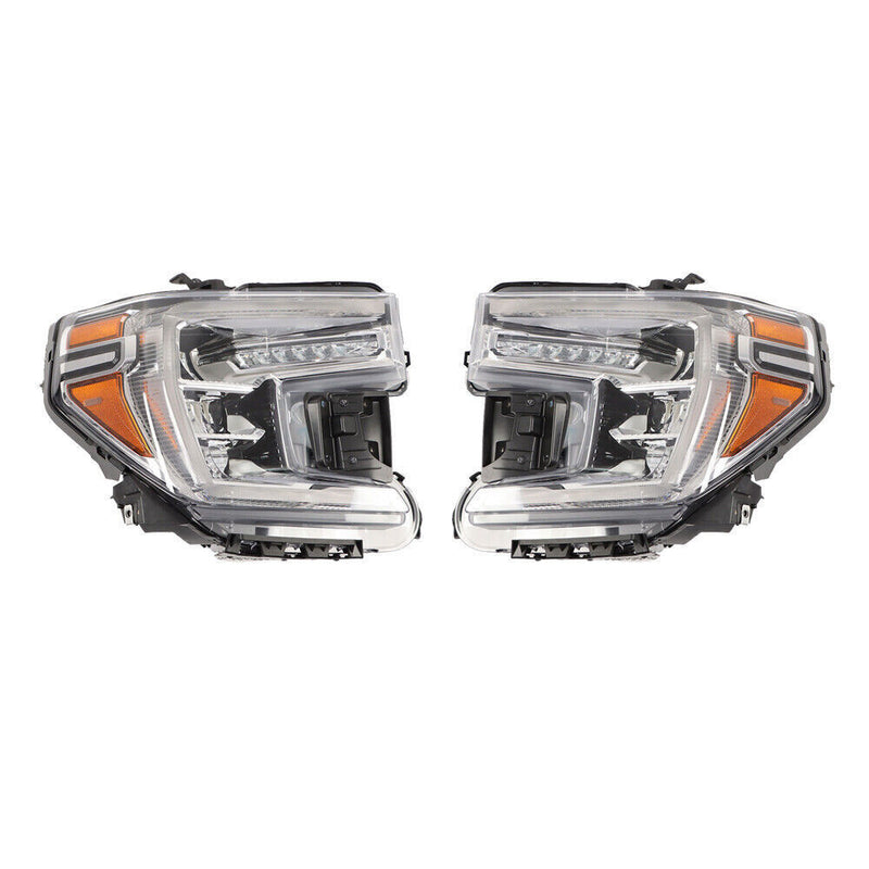 DURAFORCE Right+Left Headlights For 2019-2021 GMC Sierra 1500 W/LED Signal Lamp