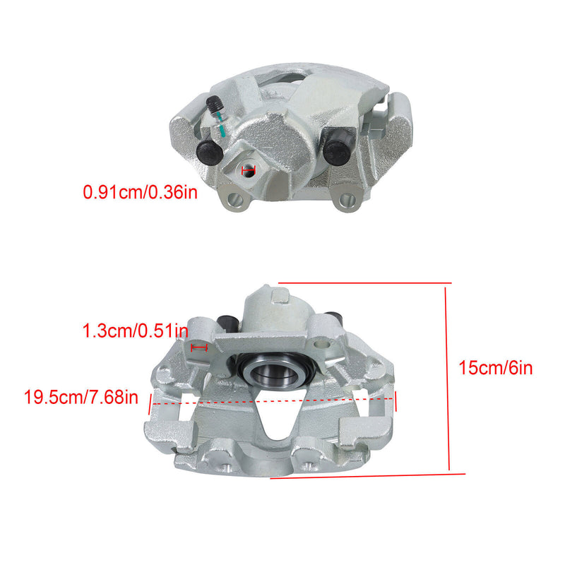 DURAFORCE For Volkswagen Jetta 96-05 Golf Audi Front Disc Brake Caliper w/ Bracket