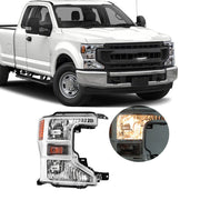 DURAFORCE Right [Halogen] Headlights For 2020-2022 Ford F250 F350 SuperDuty Chrome
