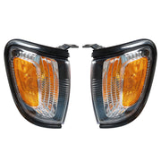 DURAFORCE Left+Right Side Marker Corner Turn Light For 2001-04 Tacoma Black Frame