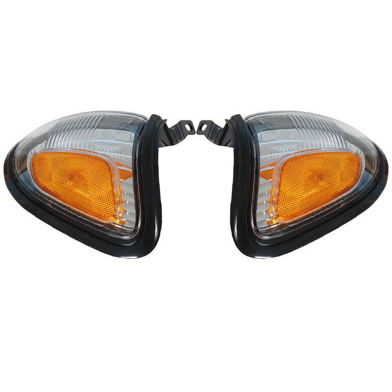 DURAFORCE Left+Right Side Marker Corner Turn Light For 2001-04 Tacoma Black Frame