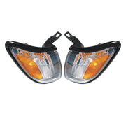 DURAFORCE Left+Right Side Marker Corner Turn Light For 2001-04 Tacoma Black Frame