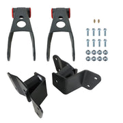 DURAFORCE 4" Lowering Parts Drop Shackles & Hangers for 1988-1998 Chevy GMC C1500