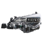 DURAFORCE Left Headlight For 2017-2019 Toyota Corolla SE XSE XLE LED Black Housing