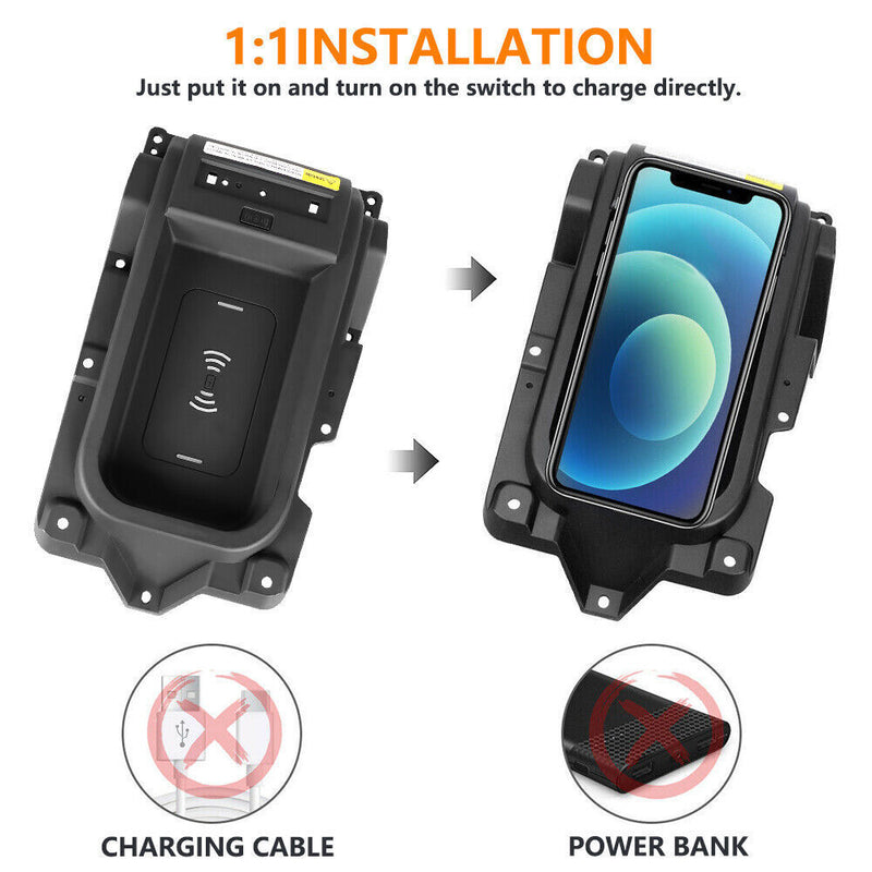 DURAFORCE Wireless Charger Tray Assembly & Harness For 2014 15-2020 Toyota Tundra 00016-34506