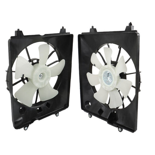 DURAFORCE 2PCS Radiator Cooling Fan For 2010-2011 Honda CR-V CRV 2.4L Left+Right