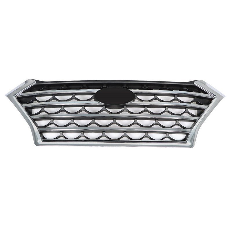 DURAFORCE Upper Grille For 2019-2021 Hyundai Tucson 86350D3640 Chrome W/O Camera