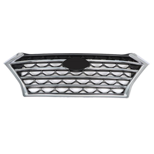 DURAFORCE Upper Grille For 2019-2021 Hyundai Tucson 86350D3640 Chrome W/O Camera