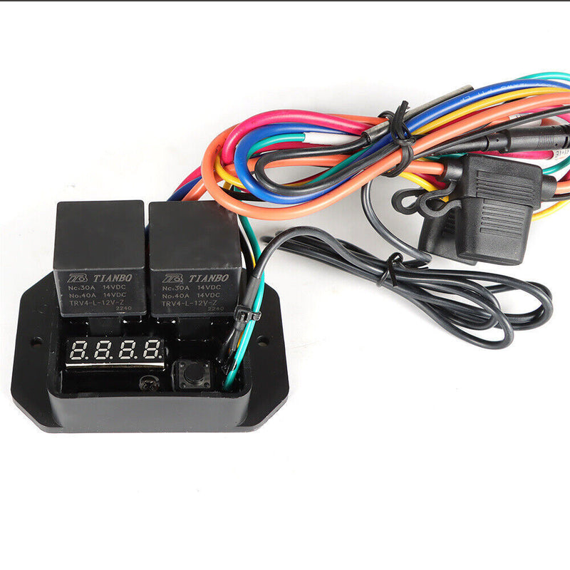 DURAFORCE Digital Radiator Fans Controller Adjustable Temperature Range Dual Relay