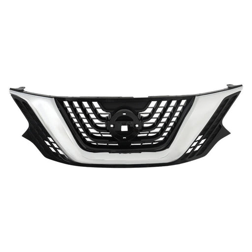 DURAFORCE Front Bumper Upper Grille For Nissan Murano 2015-2017 2018 Chrome Black