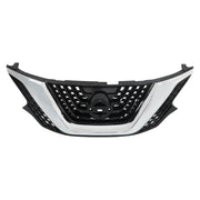 DURAFORCE Front Bumper Upper Grille For Nissan Murano 2015-2017 2018 Chrome Black