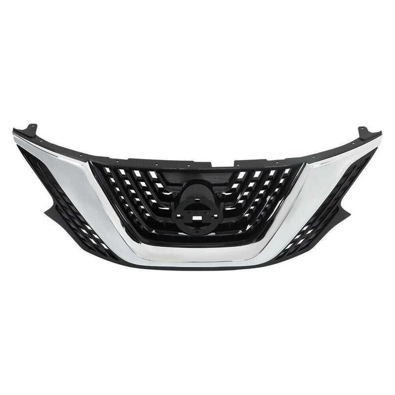 DURAFORCE Front Bumper Upper Grille For Nissan Murano 2015-2017 2018 Chrome Black