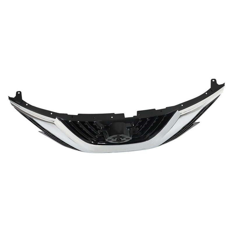 DURAFORCE Front Bumper Upper Grille For Nissan Murano 2015-2017 2018 Chrome Black