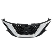 DURAFORCE Front Bumper Upper Grille For Nissan Murano 2015-2017 2018 Chrome Black