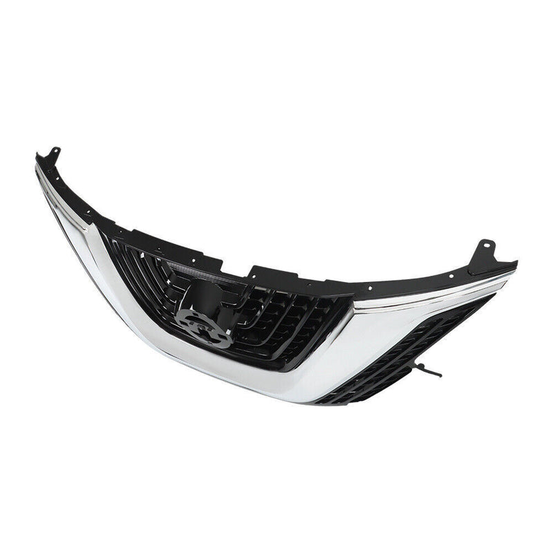 DURAFORCE Front Bumper Upper Grille For Nissan Murano 2015-2017 2018 Chrome Black