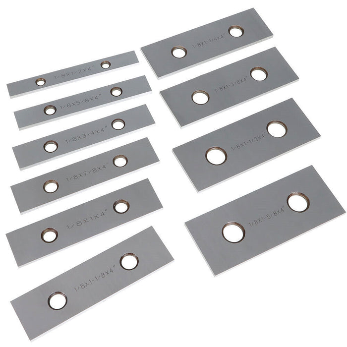 DURAFORCE 10 Pair 1/8 x 4" Precision Parallel Set 0. 001" Hardened Steel In Case