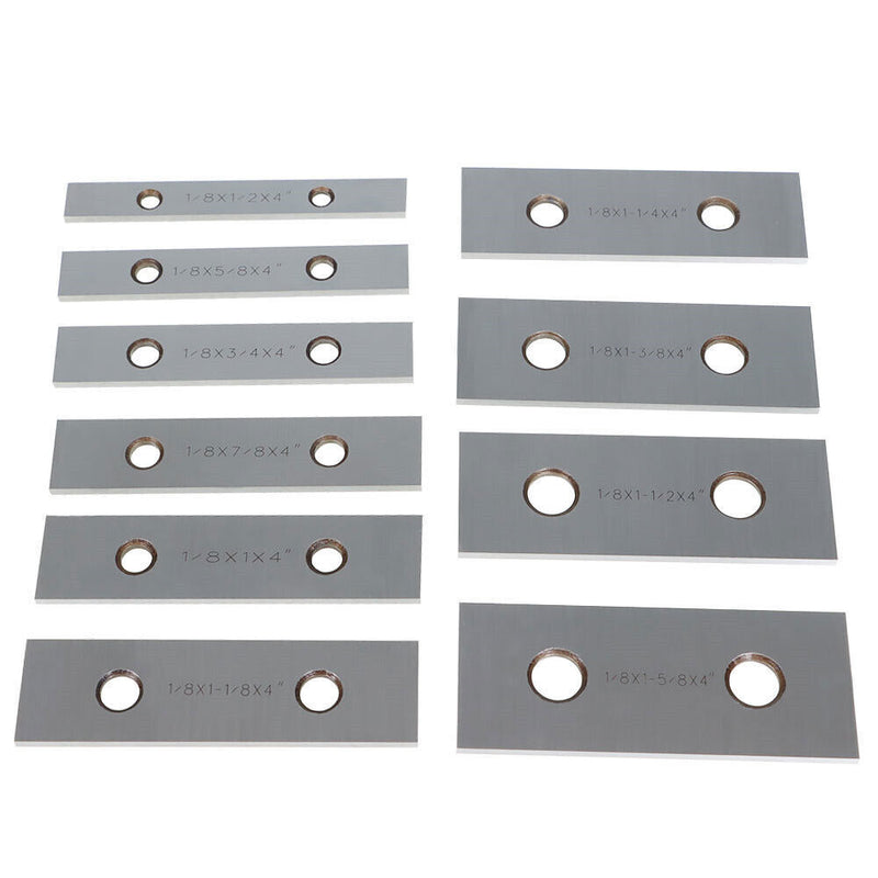 DURAFORCE 10 Pair 1/8 x 4" Precision Parallel Set 0. 001" Hardened Steel In Case