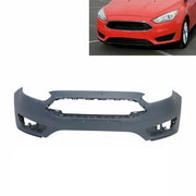 DURAFORCE Front Bumper Cover For 2015-2018 Ford Focus Primed With Tow Hook Hole