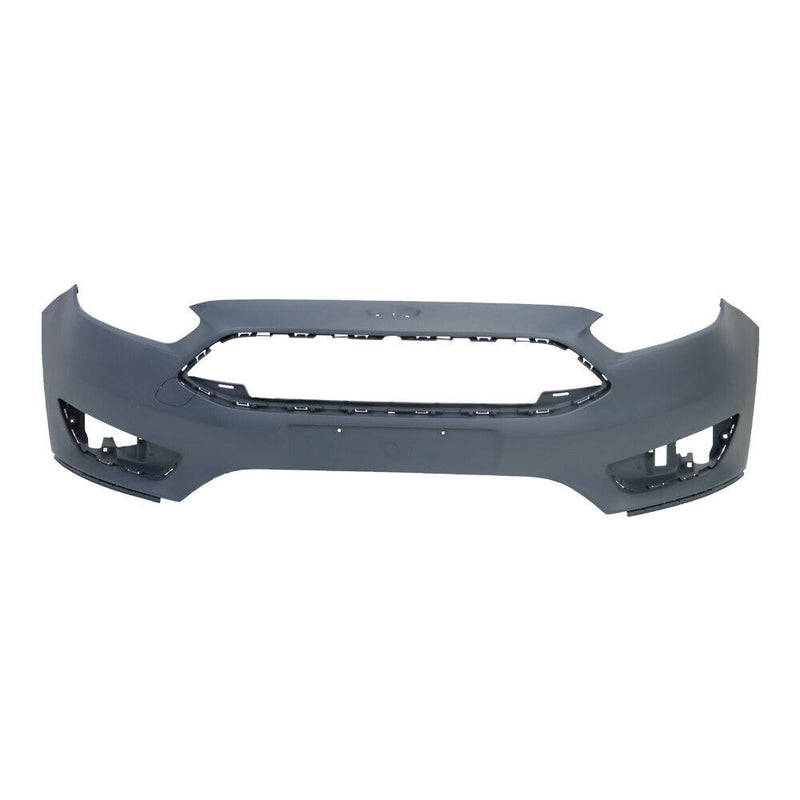 DURAFORCE Front Bumper Cover For 2015-2018 Ford Focus Primed With Tow Hook Hole