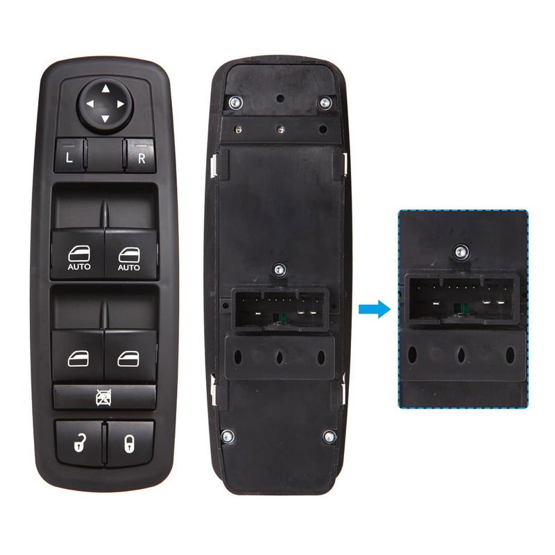 DURAFORCE Master Power Window Control Switch For 2015-2017 Chrysler 200 CS DWS1919
