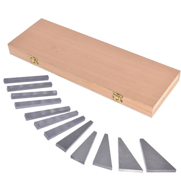 DURAFORCE 12 Pcs Set Steel 1/4 To 30 Degree Gauge Block Precision Angle Block