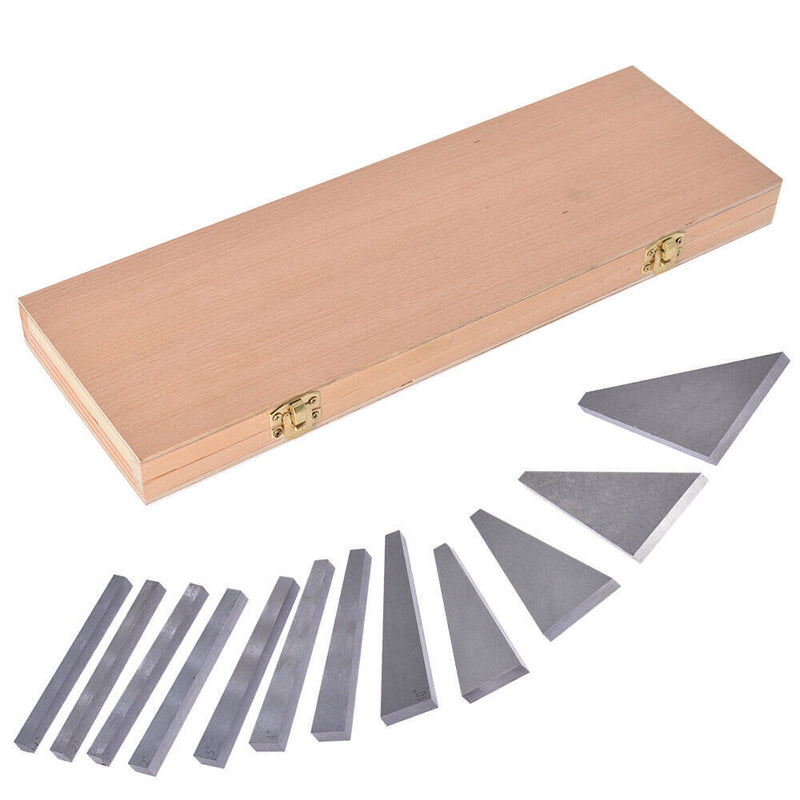 DURAFORCE 12 Pcs Set Steel 1/4 To 30 Degree Gauge Block Precision Angle Block