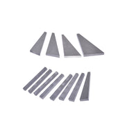 DURAFORCE 12 Pcs Set Steel 1/4 To 30 Degree Gauge Block Precision Angle Block