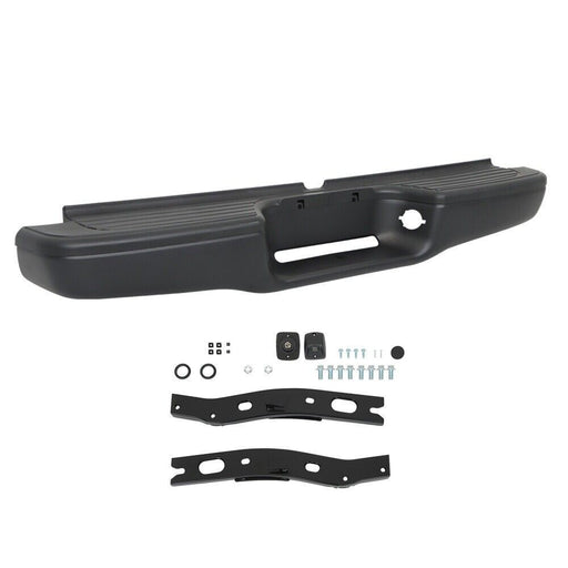 DURAFORCE Rear Steel Step Bumper For 1995-2004 Toyota Tacoma Truck Black Primered