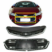 DURAFORCE Front Bumper Upper+Lower Grille For 2016-2018 Chevrolet Cruze Chrome