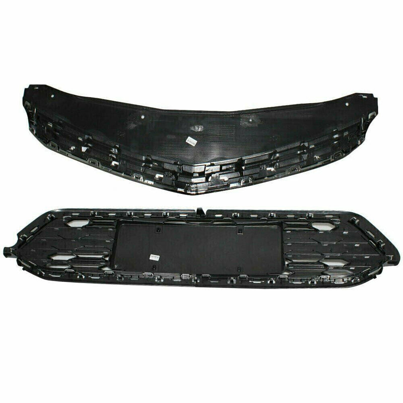 DURAFORCE Front Bumper Upper+Lower Grille For 2016-2018 Chevrolet Cruze Chrome